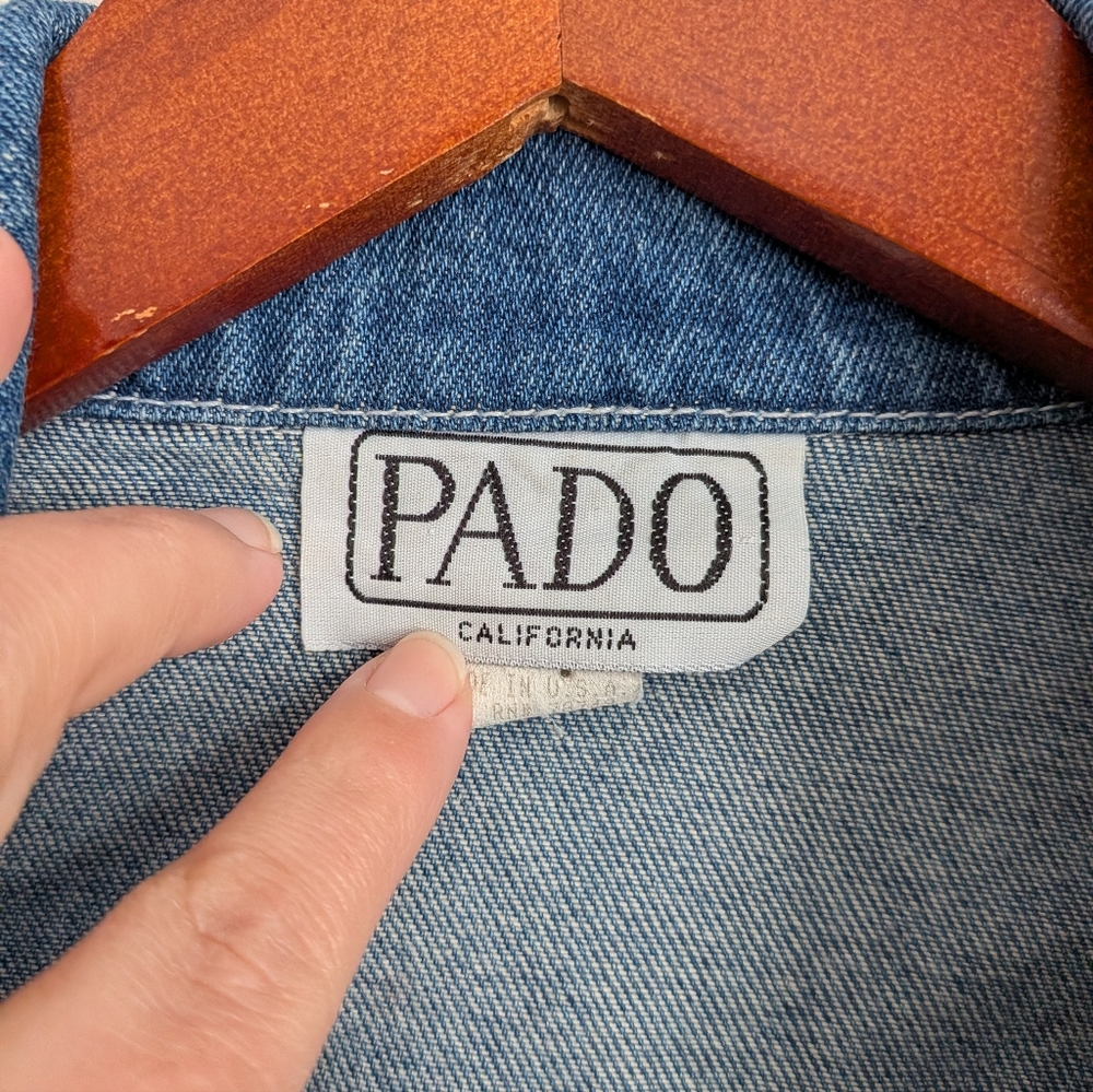 80s Pado Western Embellished Denim Jacket - Picture 5 of 6